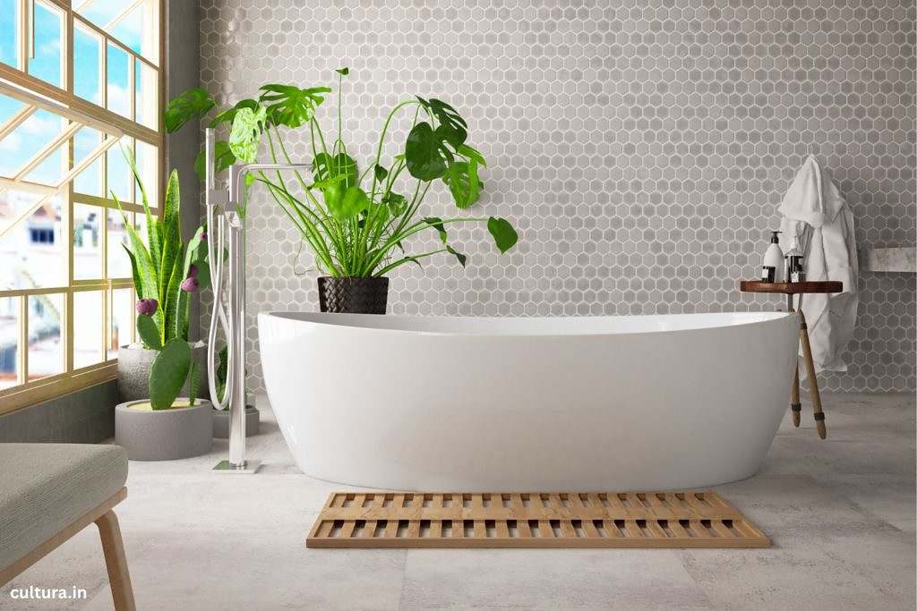 Spa-Like Bathroom with Bali Touch