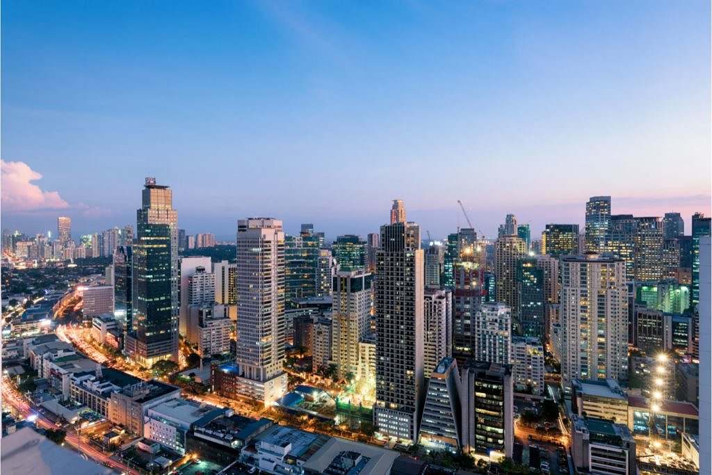colorful Manila Skyline
